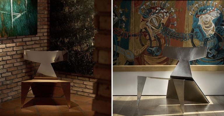 TRÂU armchair – Bản giao hưởng giữa kim loại và ánh sáng | HO studio