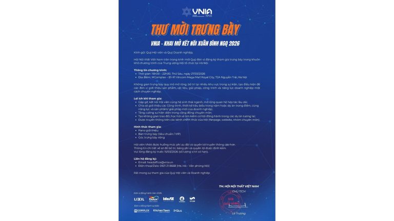 Đăng ký gian trưng bày tại sự kiện “VNIA – Khai mở Kết nối Xuân Bính Ngọ 2026”