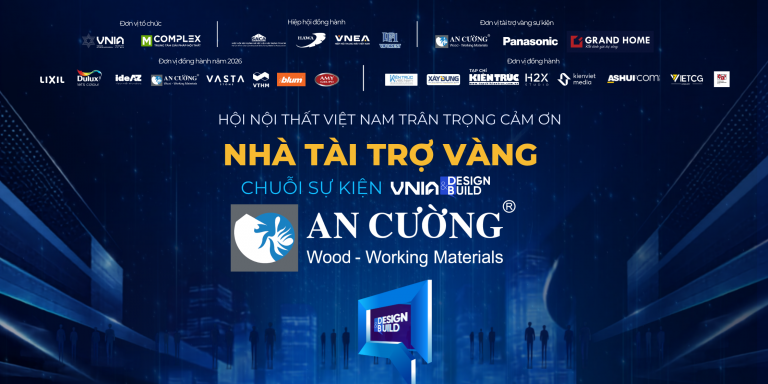 [VNIA | DESIGN&BUILD] Trân trọng cảm ơn Nhà tài trợ Vàng chuỗi sự kiện – Gỗ An Cường 