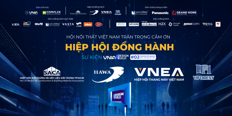 [VNIA | DESIGN&BUILD #2] TRÂN TRỌNG CẢM ƠN CÁC HIỆP HỘI ĐỒNG HÀNH