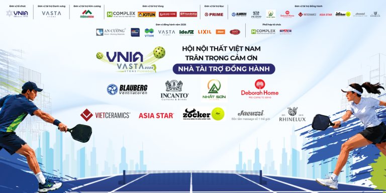 VNIA – VASTA STONE PICKLEBALL 2026 | TRI ÂN NHÀ TÀI TRỢ ĐỒNG HÀNH