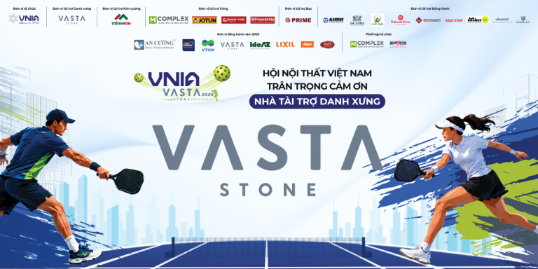 VNIA – VASTA STONE PICKLEBALL 2026 | TRI ÂN NHÀ TÀI TRỢ DANH XƯNG